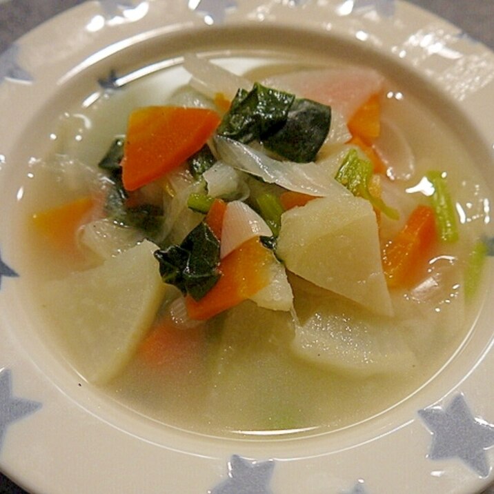 野菜たっぷりの食べるスープ♪